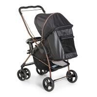 Carrinho De Bebê Galzerano Milano Reversível Preto Cobre - 1