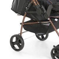 Carrinho De Bebê Galzerano Milano Reversível Preto Cobre