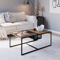 Mesa De Centro York 100cm Estrutura Preto Fosco - Vermont - 2