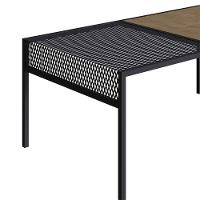 Mesa De Centro York 80cm Estrutura Preto Fosco - Vermont