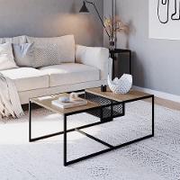 Mesa De Centro York 100cm Estrutura Preto Fosco - Hanover - 2