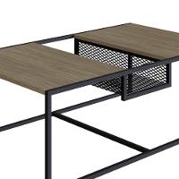 Mesa De Centro York 100cm Estrutura Preto Fosco - Hanover