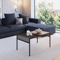 Mesa De Centro York 80cm Estrutura Preto Fosco - Hanover - 3