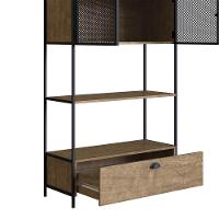 Estante York 180cm 2 Portas Estrutura Preto Fosco - Vermont - 3