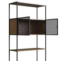 Estante York 180cm 2 Portas Estrutura Preto Fosco - Vermont - 5