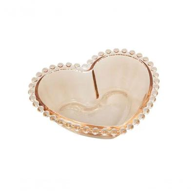 Bowl Cristal Coração Pearl Âmbar