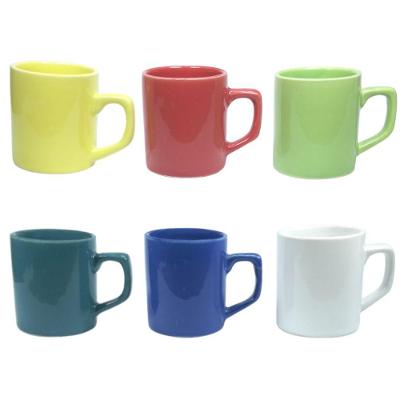 Conjunto De Xicara De Cerâmica Colors 85ml 6 Peças