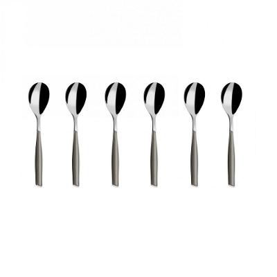 Colher Para Café 15cm Inox 6 Peças Prata Glamour Bugatti