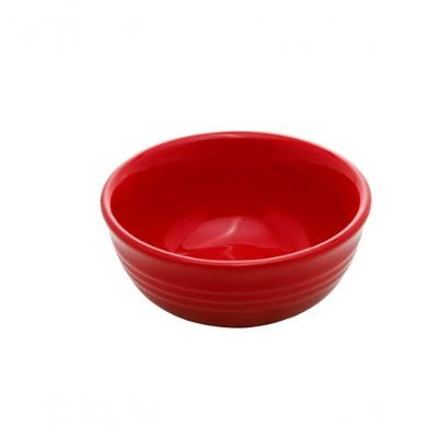 Conjunto 2 Bowls De Cerâmica Retrô Vermelho10X4,5Cm