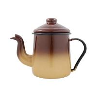 Cafeteira Tradicional Esmaltada Marrom Degradê 1,1 L Ewel - 1