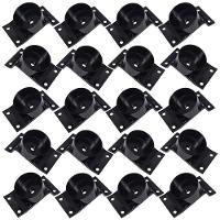 Kit 20 Chapinhas Inclinada 15º Tubo Pés Palito 5/16 Preta - 1