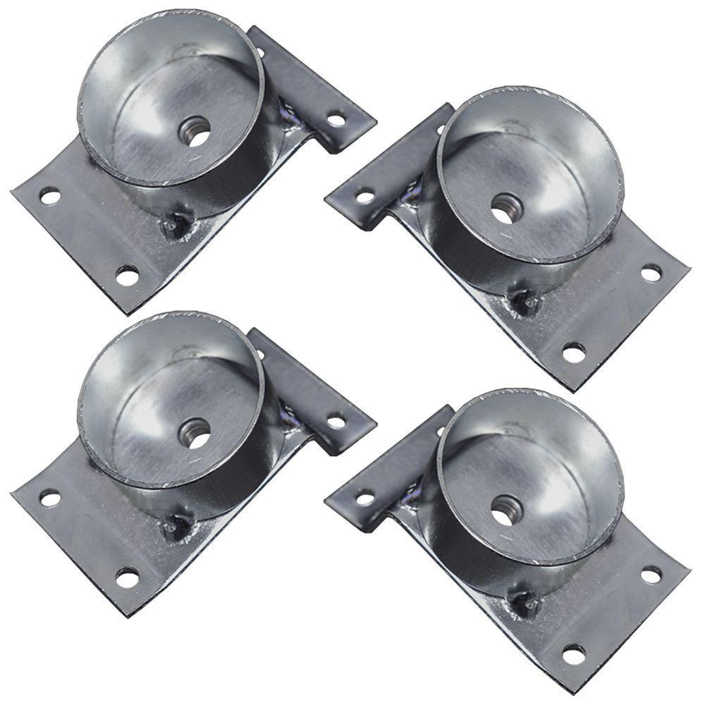 Kit 4 Chapinhas Inclinada 15º Tubo Pés Palito 5/16 Zincada - 1