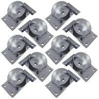 Kit 10 Chapinhas Inclinada 15º Tubo Pés Palito 5/16 Zincada - 6