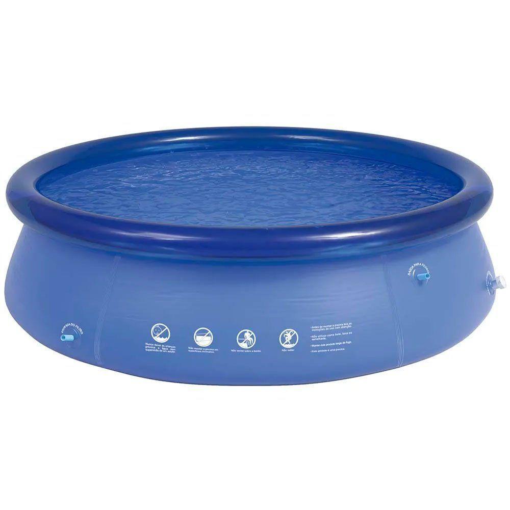 Piscina Inflável Mor 2.400 L Azul - 4