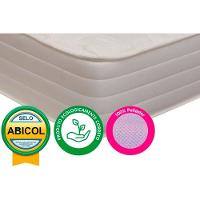 Cama Box Queen: Colchão Espuma D45 Herval Top + Base CRC Suede Clean(158x198) - 2