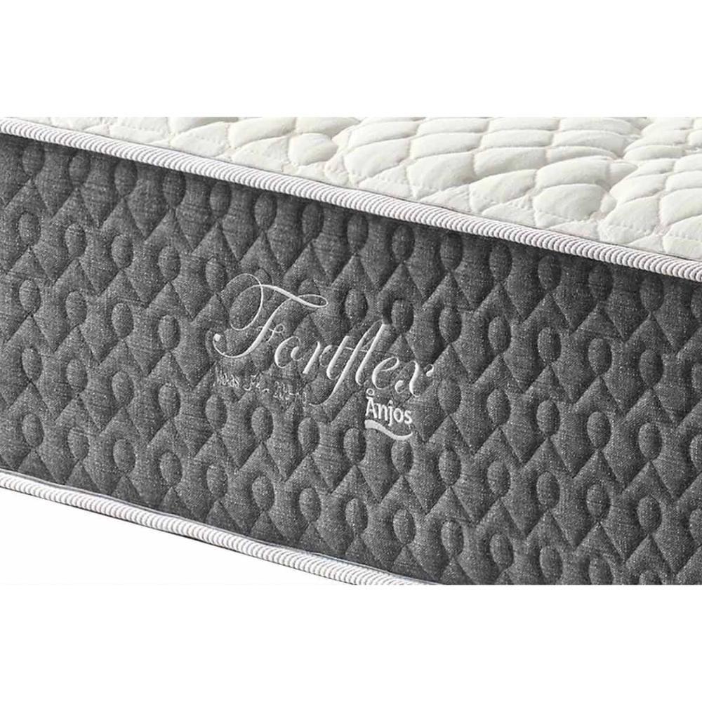 Cama Box Baú King: Colchão Molas Ensacadas Anjos Masterpocket Fort Flex + Base Gray(193X203) - 2