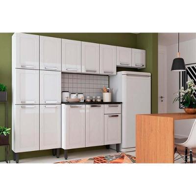 Kit de Cozinha Completa 4 Peças Múltipla  (2 Armários + 1 Balcão + 1 Paneleiro) C4P72 Branco - Bertolini
