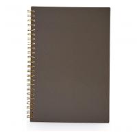 Caderno A5 Capa De Plástico Com 80 Folhas 1 Matéria Cor Dourado-escuro - 1