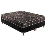 Cama Box Queen: Colchão Molas Ensacadas Paropas Masterpocket Privilege + Base Black(158X198X24) - 1
