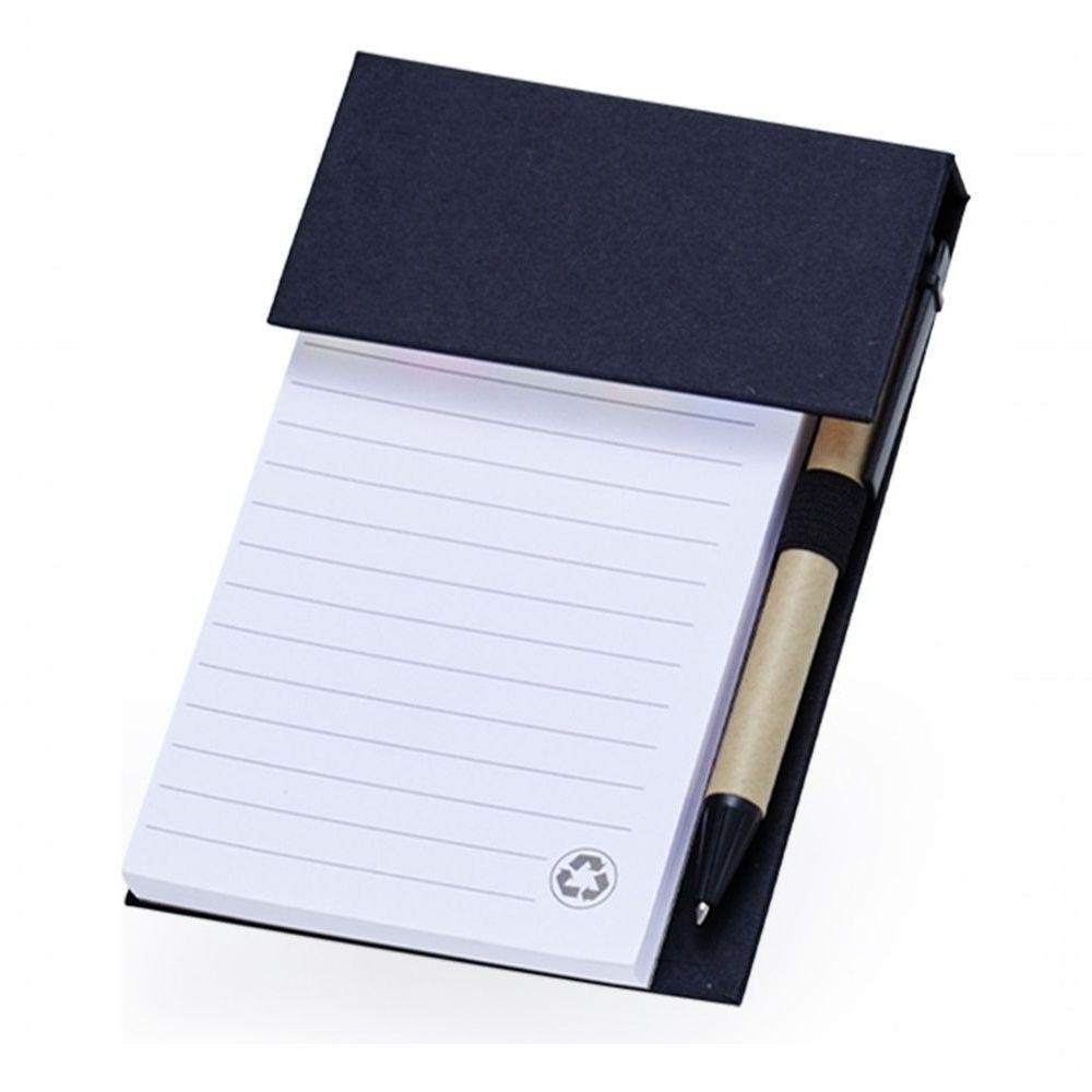 Bloco De Anotações Ecológico Com Autoadesivo E Caneta - 1