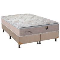 Cama Box Queen: Colchão Molas Ensacadas Orthoflex MasterPocket Pleasure + Base CRC Suede Clean(158x198) - 1