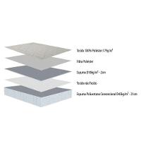 Cama Box Queen: Colchão Espuma D45 Herval Top + Base CRC Suede Clean(158x198) - 7