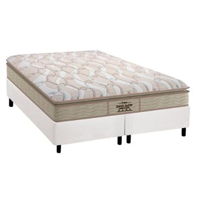 Cama Box Queen: Colchão Anatômico Probel D33/Ag65 Extreme Resistence + Base White(158X198)