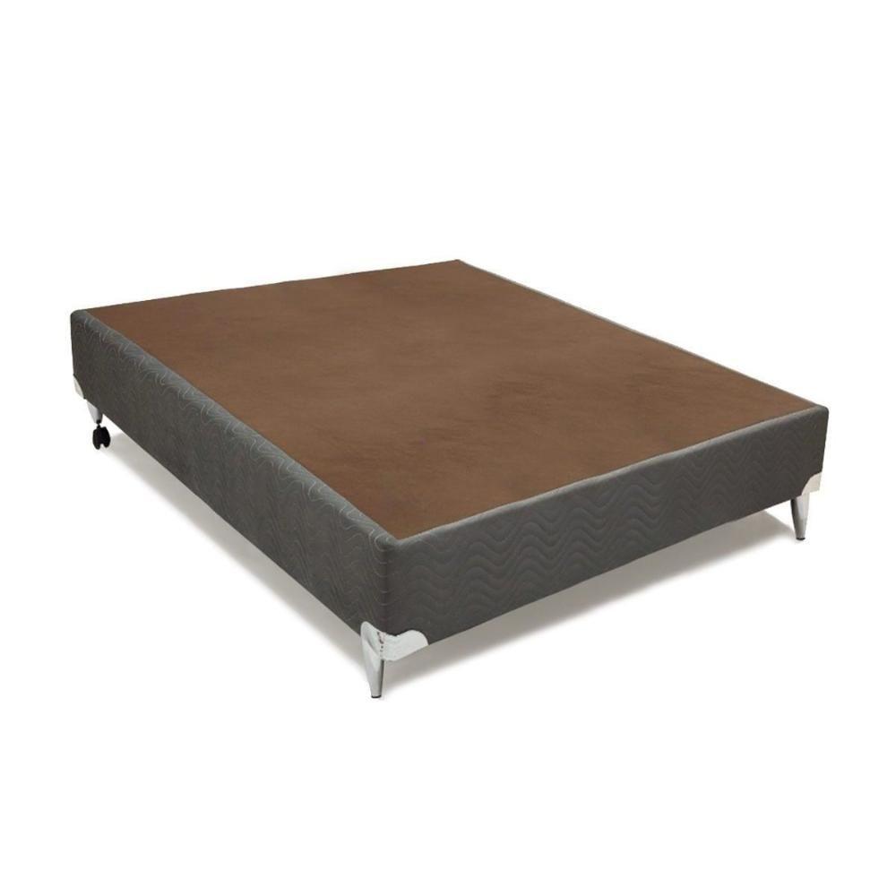 Cama Box Solteiro: Colchão Molas Ortobom Superpocket Gold + Box Suede Gray(88X188) - 5