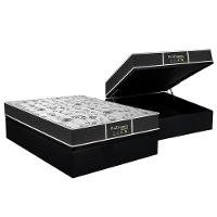 Cama Box Baú Casal: Colchão Molas Probel Prolastic Prodormir Sleep + Base Crc Courano Black(138X188) - 1