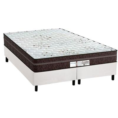 Cama Box Queen: Colchão Molas Ensacadas Probel Evolution + Base White(158X198)