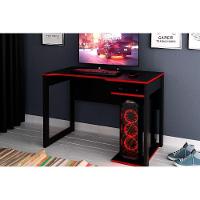 Mesa Computador Gamer  ME4161 Preto/Vermelho - Tecno Mobili - 7