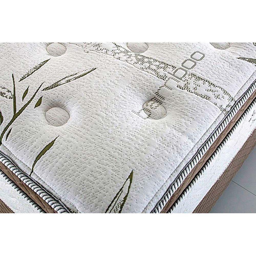Cama Box King: Colchão Molas Ensacadas Herval MasterPocket Imperatore Eco Bamboo + Base Velvet Gray(193x203) - 8