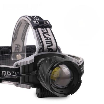 Lanterna De Cabeça Usb Recarregável Led Luz Forte, Impermeável Preto