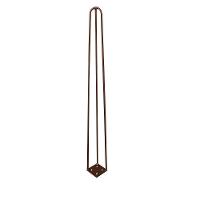 Kit 6 Pés De Metal 60 Cm Mesa De Canto Aparador Bronze - 2
