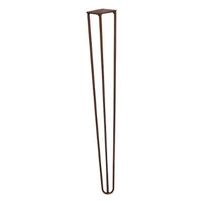 Kit 12 Pés De Metal 60 Cm Legs Mesa De Canto Aparador Bronze