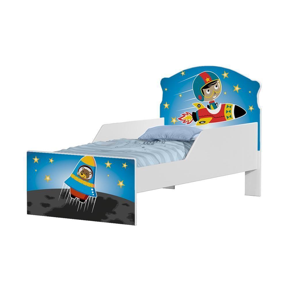 Cama Infantil Astro No Espaço Com Colchão - 3