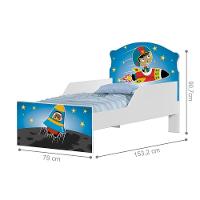 Cama Infantil Astro No Espaço Com Colchão - 4