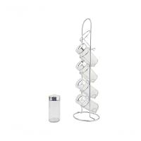 Kit Porta Condimento Com Suporte Vertical 10 Potes De Vidro - 5