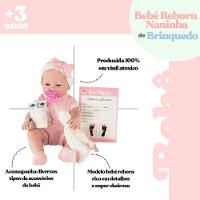 Boneca Bebê Anjo Naninha Com Acessórios - 2