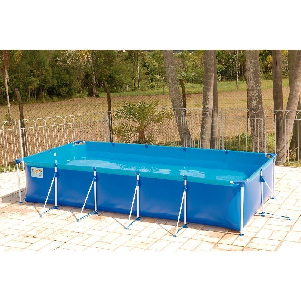 Piscina Retangular 6200 Litros Estruturada Premium Mor - 3