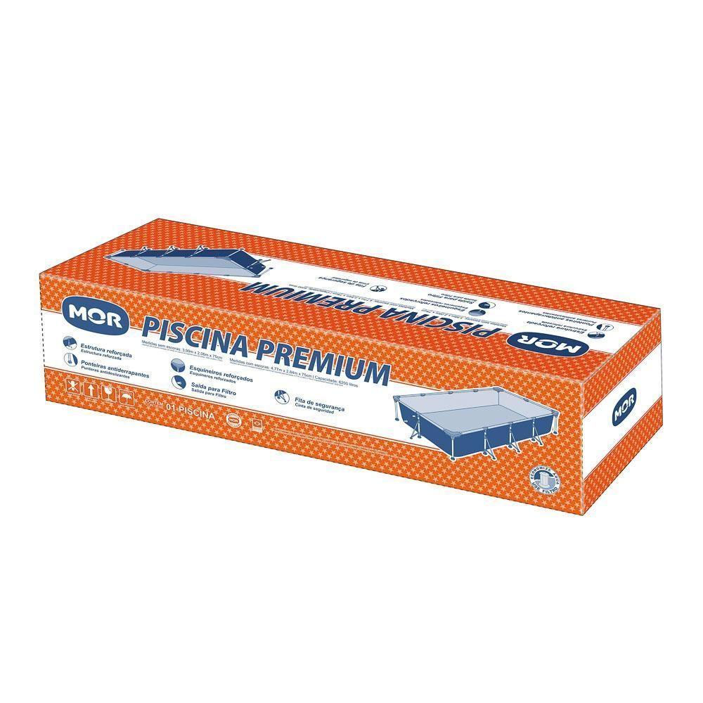 Piscina Retangular 6200 Litros Estruturada Premium Mor - 5