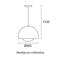 Lustre Pendente Blumenau Ergo E27 Bivolt Branco Fosco - 2