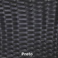 Jogo De Sofá E Poltronas Malibu Com Mesa Em Alumínio Preto - 2