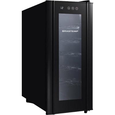 Adega Brastemp 12 Garrafas Preta 110v Bzc12beana