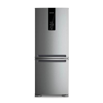 Geladeira Brastemp 447 Litros Frost Free Inverse com Smart Flow e Fresh Box Inox BRE57FKANA 127V