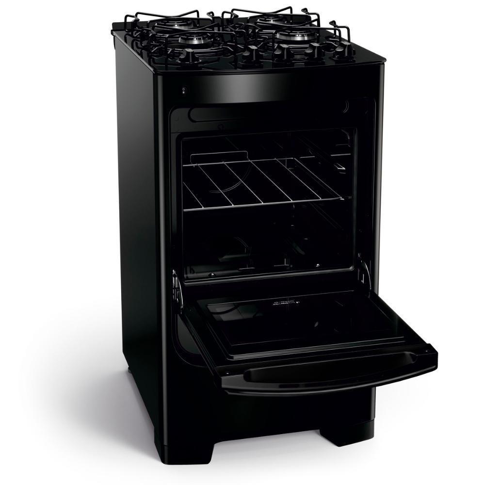 Fogão Consul 4 Bocas com Mesa de Vidro e Grades Individuais Super Estáveis Preto CFO4VBEUNA Bivolt - 2