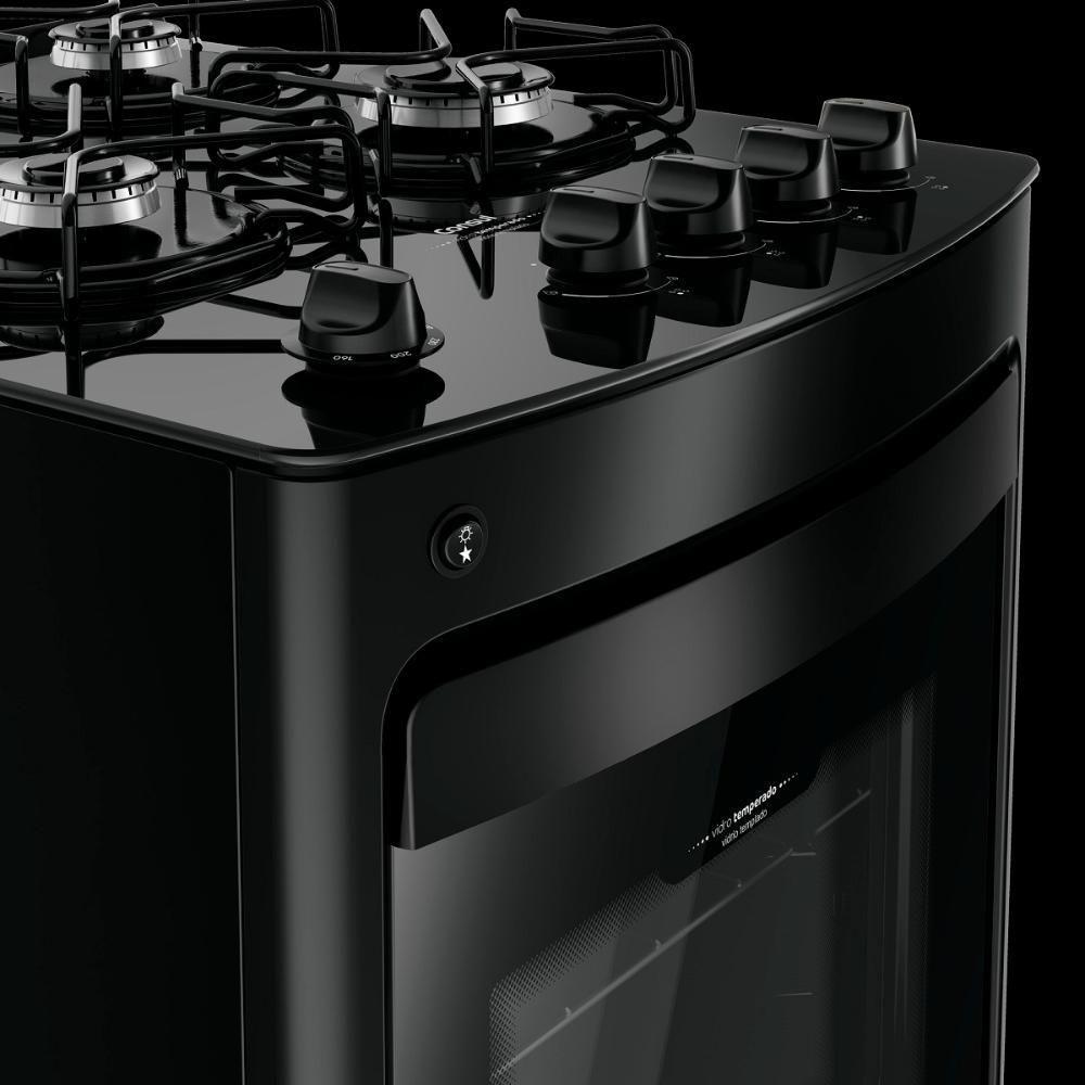 Fogão Consul 4 Bocas com Mesa de Vidro e Grades Individuais Super Estáveis Preto CFO4VBEUNA Bivolt - 7