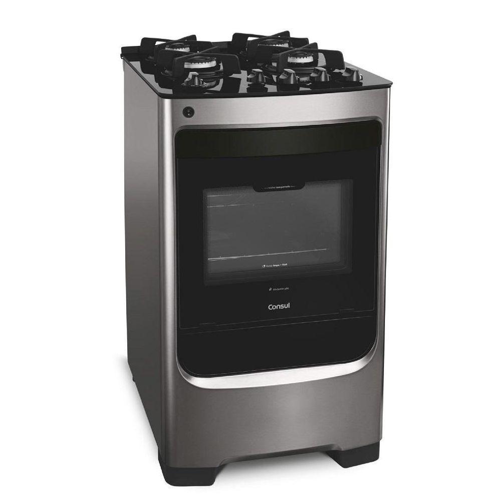 Fogão 4 Bocas Consul CFO4VAR Inox Acendimento Automático Bivolt - 2