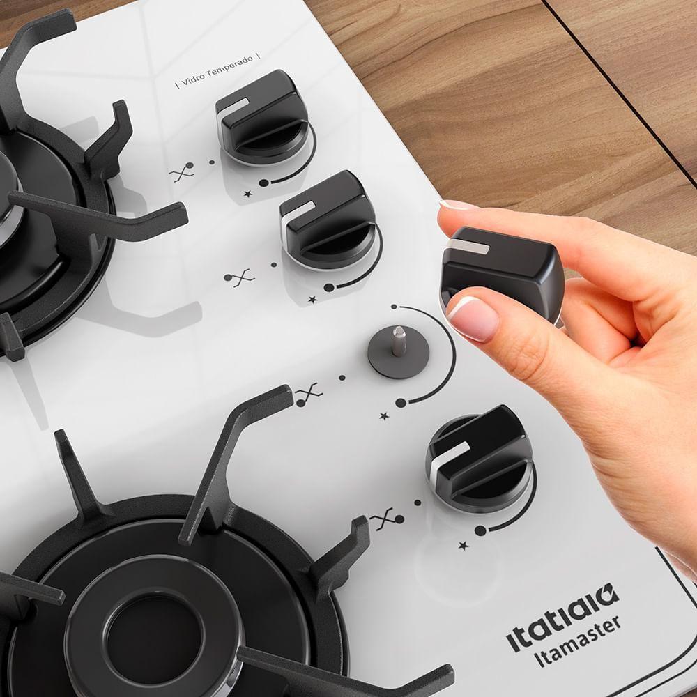 Cooktop Itamaster 4 Bocas Branco Bivolt - 5