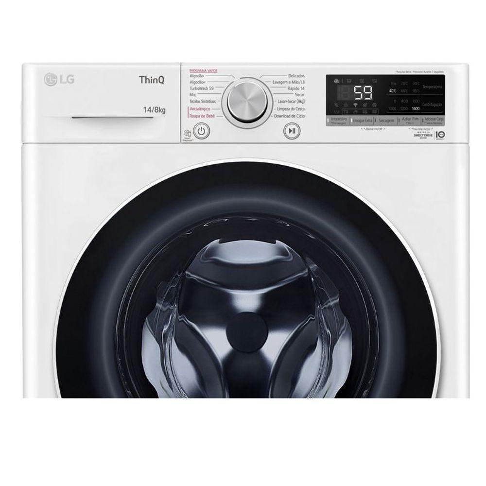 Lava e Seca LG Smart VC4 14kg Branca  127V CV5014WC4 - 9